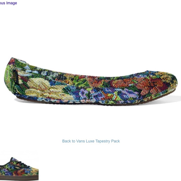 Vans Shoes - VANS EUC Luxe Tapestry Floral Flats Women Size 7